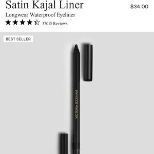 Victoria Beckham Black Satin Kajal Eyeliner. Black. NEW WITHOUT BOX